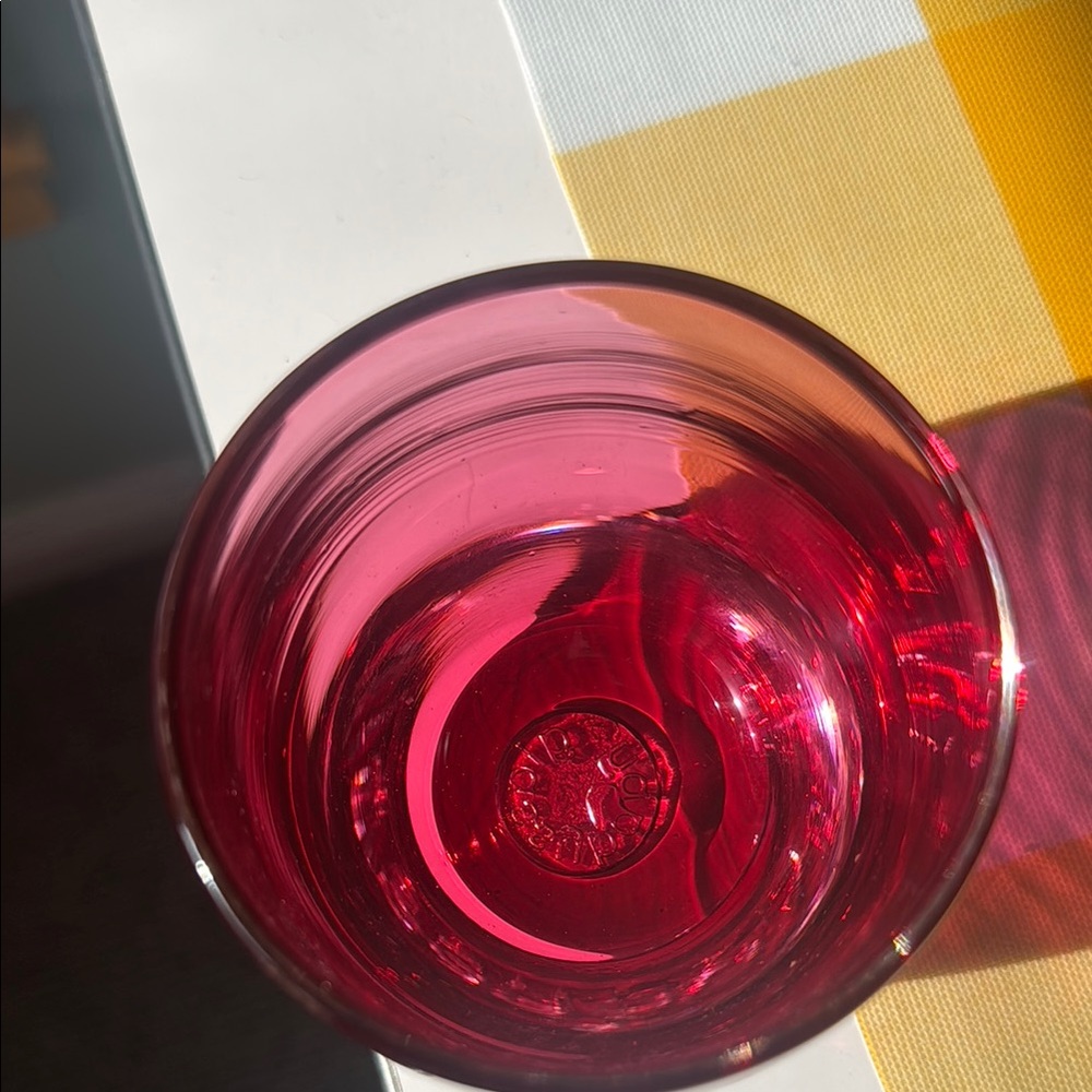 Elegant Red Glassy Baby  Candle Holder